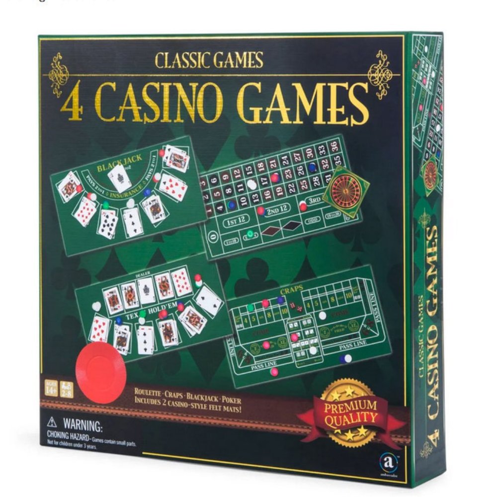 Board game Classic Casino games boxed set 4 games